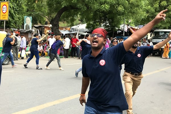 Delhi heatwave flash mobs, June 2017